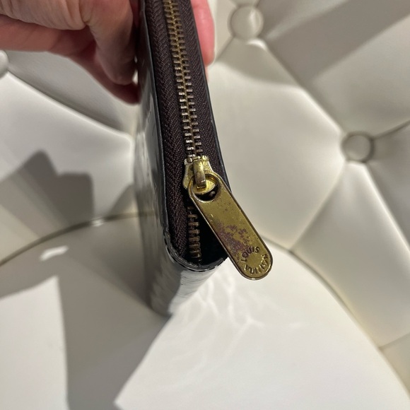 Louis Vuitton Dark Brown Embossed Wallet - Picture 4 of 14